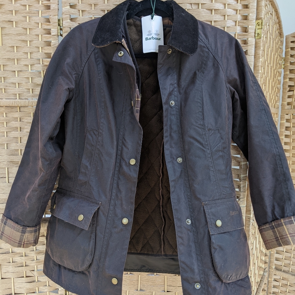 BARBOUR BEADNELL WAX COTTON JACKET US2 RUSTIC BROWN